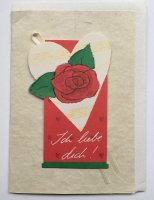 Ich liebe Dich - für Valentinstag - Glückwunschkarte "Liebe" im Format 11,5 x 17 cm mit Umschlag - UVP: € 2,25