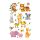 Sticker Aufkleber Zoo-Tiere Affe Tiger Giraffe Nilpferd