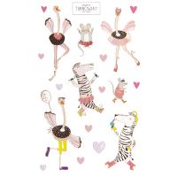 Sticker Turnowsky Aufkleber Zebra Maus Flamingo Herzen