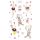 Sticker Turnowsky Aufkleber Zebra Maus Flamingo Herzen