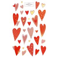 Sticker Turnowsky Aufkleber Herzen Papiersticker mit...