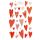 Sticker Turnowsky Aufkleber Herzen Papiersticker mit Folienprägung