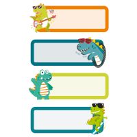 Sticker Buchetikett Aufkleber Dinosaurier