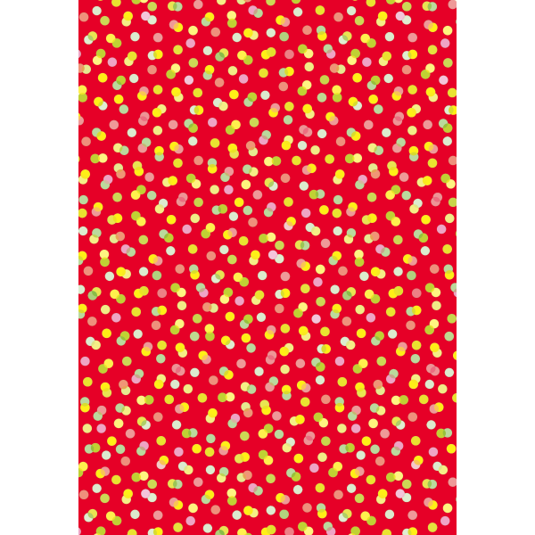 Geschenkpapier Röllchen Punkte auf rot 70x200cm