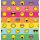 Geschenkpapier Röllchen Smiley Streifen Zwinkeremoji 70x150cm
