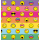 Geschenkpapier Röllchen Smiley Streifen Zwinkeremoji 70x150cm