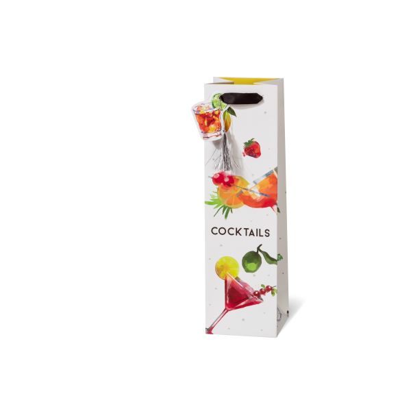 Geschenktüte Tasche Flaschentasche Wein Bottlebag Cocktails Früchte