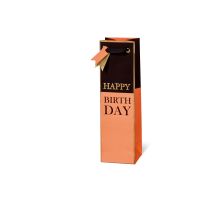 Geschenktüte Tasche Flaschentasche Wein Black &...