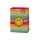 Geschenktüte Tasche groß A4-Format Smiley bunte Streifen Mattoptik mit UV Lackierung Zwinkeremoji