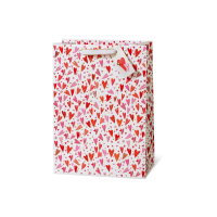 Geschenktüte Tasche groß A4-Format Red hearts...