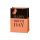 Geschenktüte Tasche groß A4-Format Black & Orange  Happy Birthday Kraftpapier mit Goldprägung