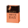 Geschenktüte Tasche groß A4-Format Black & Orange  Happy Birthday Kraftpapier mit Goldprägung
