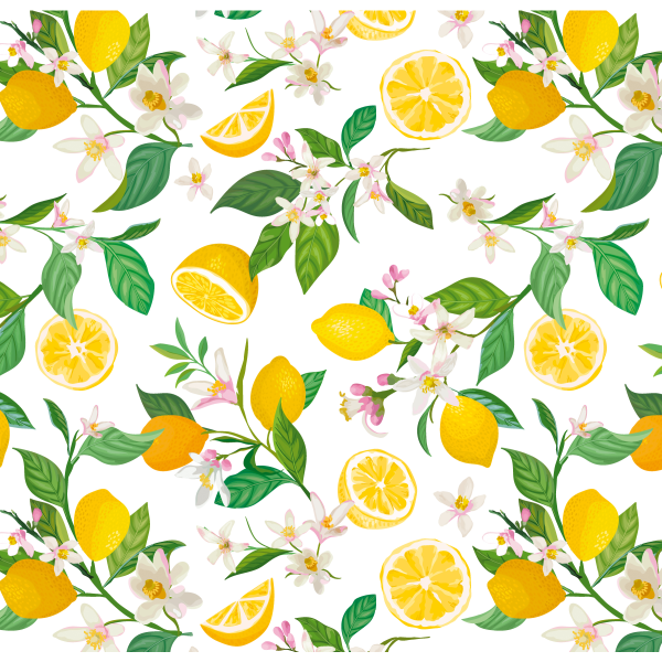 Geschenkpapier Röllchen Lemon  Zitronen Kraftpapier mit Strukturprägung, Naturebag plastikfrei 70x150cm