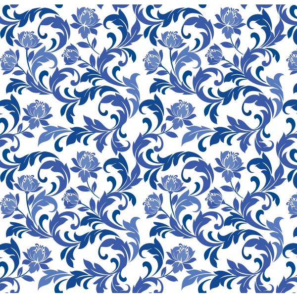 Geschenkpapier Röllchen Ranken blau Kraftpapier mit Strukturprägung, Naturebag plastikfrei 70x150cm