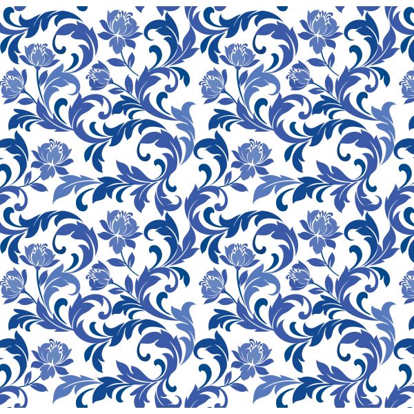 Geschenkpapier Röllchen Ranken blau Kraftpapier mit Strukturprägung, Naturebag plastikfrei 70x150cm