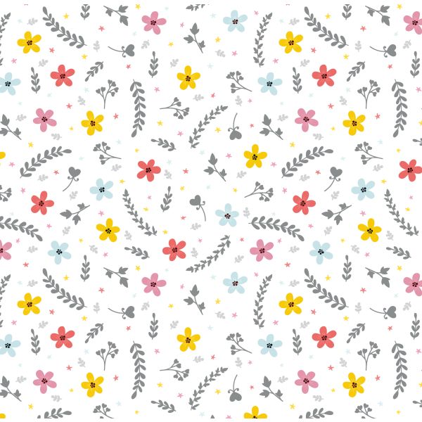 Geschenkpapier Röllchen Blümchen Kraftpapier mit Strukturprägung, Naturebag plastikfrei 70x150cm