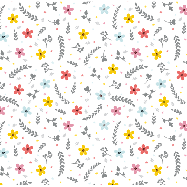 Geschenkpapier Röllchen Blümchen Kraftpapier mit Strukturprägung, Naturebag plastikfrei 70x150cm