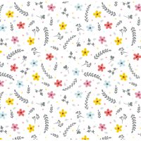 Geschenkpapier Röllchen Blümchen Kraftpapier...