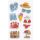 Sticker Creative Aufkleber Strandsachen Sandburg Badehose Urlaub Bikini
