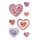 Sticker Crystal Aufkleber Herzchen Herzen