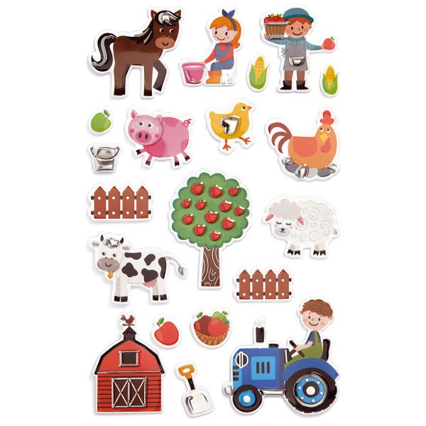 Sticker Creative Aufkleber Bauernhoftiere Traktor Landwirtschaft