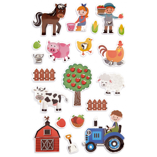 Sticker Creative Aufkleber Bauernhoftiere Traktor Landwirtschaft