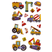Sticker Creative Aufkleber Baustellenfahrzeuge Bagger LKW...