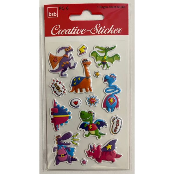Sticker Creative Aufkleber Dinohelden Dinosaurier Jurrasic