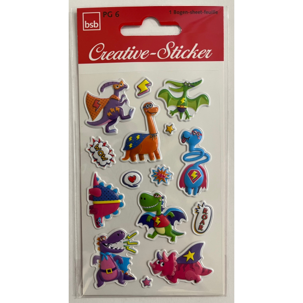 Sticker Creative Aufkleber Dinohelden Dinosaurier Jurrasic