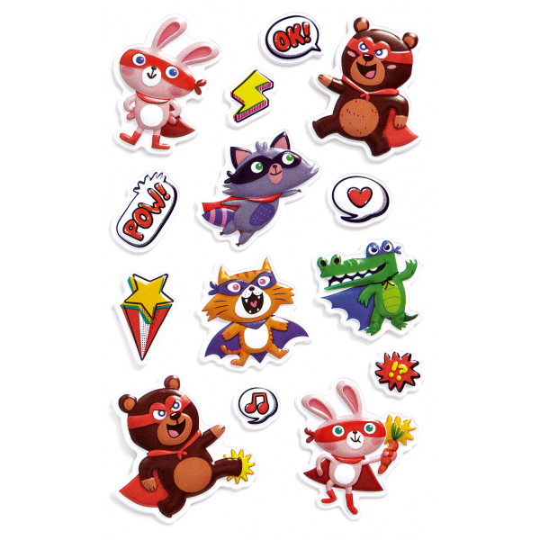 Sticker Creative Aufkleber Tierhelden Bär Krokodil Hase (BSB-85-840 im Katalog)