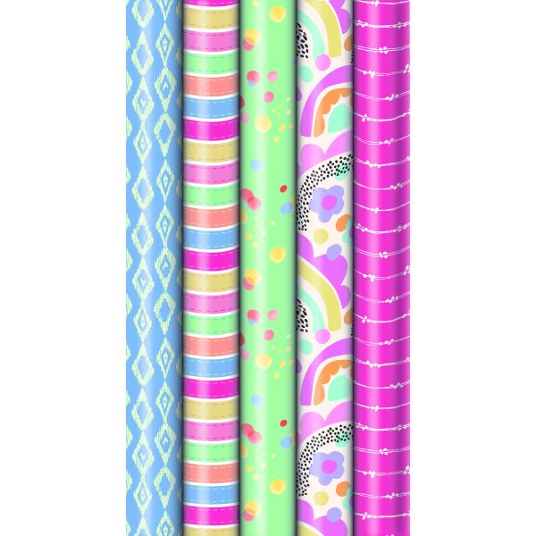 Sortiment Geschenkpapier Candy Shop 25 Röllchen € 3,95 Gesamt-UVP € 98,75 Bundle 2025