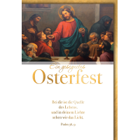 Ostern Abendmahl Glückwunschkarte mit Umschlag
