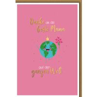 Muttertag Beste Mama der Welt Glückwunschkarte mit...