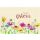 Ostern unverpackte Glückwunschkarte mit Umschlag Frohe Ostern Blumen Zuckerrohrpapier
