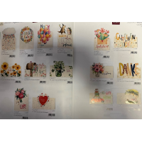 45er-Drehständer bestückt mit 450 Laser Art Karten á UVP € 3,95 Bundle-UVP: € 1777,50
