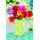 Ohne Text Blanko Glückwunschkarte mit Umschlag Fotokarte Blumen in Gießkanne