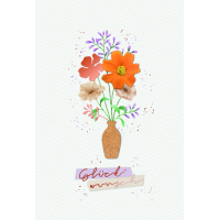 Allgemeine Wünsche Handmade Glückwunsch Blume...
