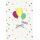 Gutschein Handmade Punkte Luftballons Glückwunschkarte mit Umschlag