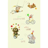 Geburtstag Handmade Alles Liebe & Gute Tiere...