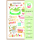 Kindergeburtstag DIY Set Happy Birthday Symbole grün Bastelkarte mit Umschlag zu Selbergestalten