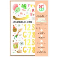 Zahlengeburtstag DIY Set variabel gestaltbar 1-99...