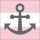 Servietten Lunch 33 x 33 cm 3-lagig 20 Servietten Anker rosa-weiß maritim pink