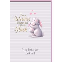 Baby Hasenmama und Baby Geburt Kleine Wunder Glück...