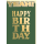 Geburtstag Yeah dunkelgrün Happy Birthday Glückwunschkarte mit Umschlag