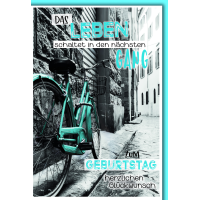 Geburtstag Bike blau Fahrrad Leben nächster Gang...
