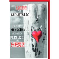 Geburtstag Herz rot perfekter Mensch alles Liebe...