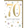 70. Geburtstag Zahl gold und Punkte Happy Birthday Glückwunschkarte mit Umschlag