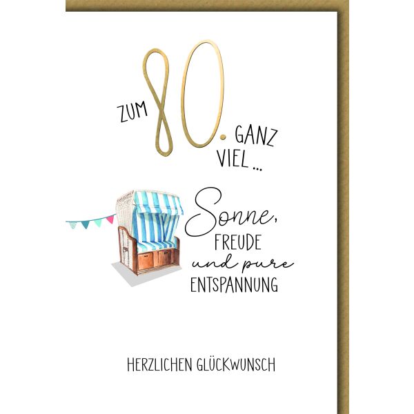 80 Geburtstag Strandkorb Sonne Freude Entspannung Gl ckwunschkarte Mit 80 Geburtstag Strandkorb Sonne Freude Entspannung Gl ckwunschkarte Mit