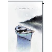 Trauer Aufrichtiges Beileid Boot auf See Kondolenz...