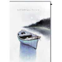Trauer Aufrichtiges Beileid Boot auf See Kondolenz...